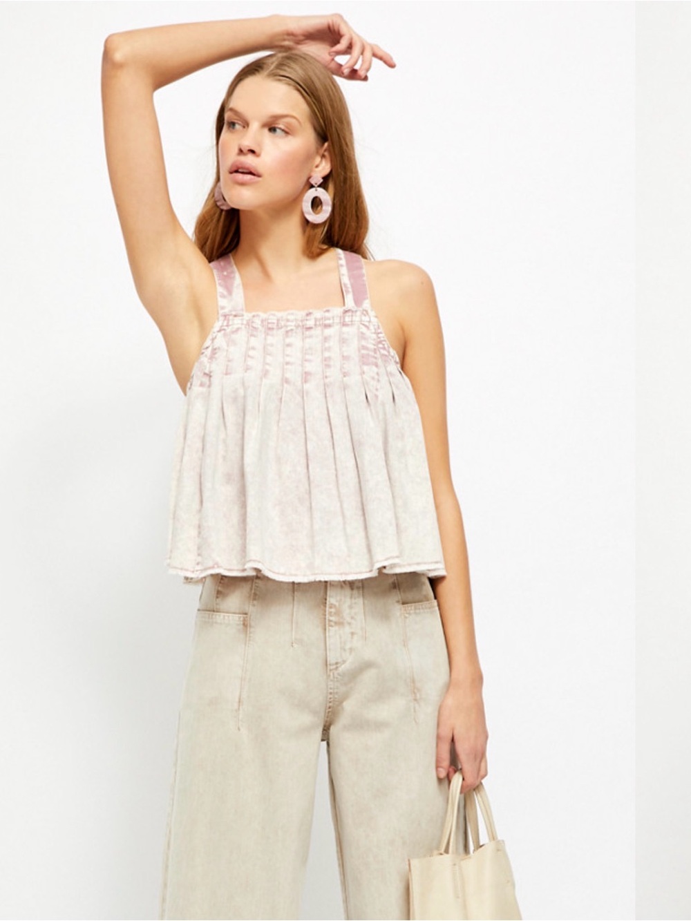 ⭐️NWT Free People Marina Denim Top⭐️